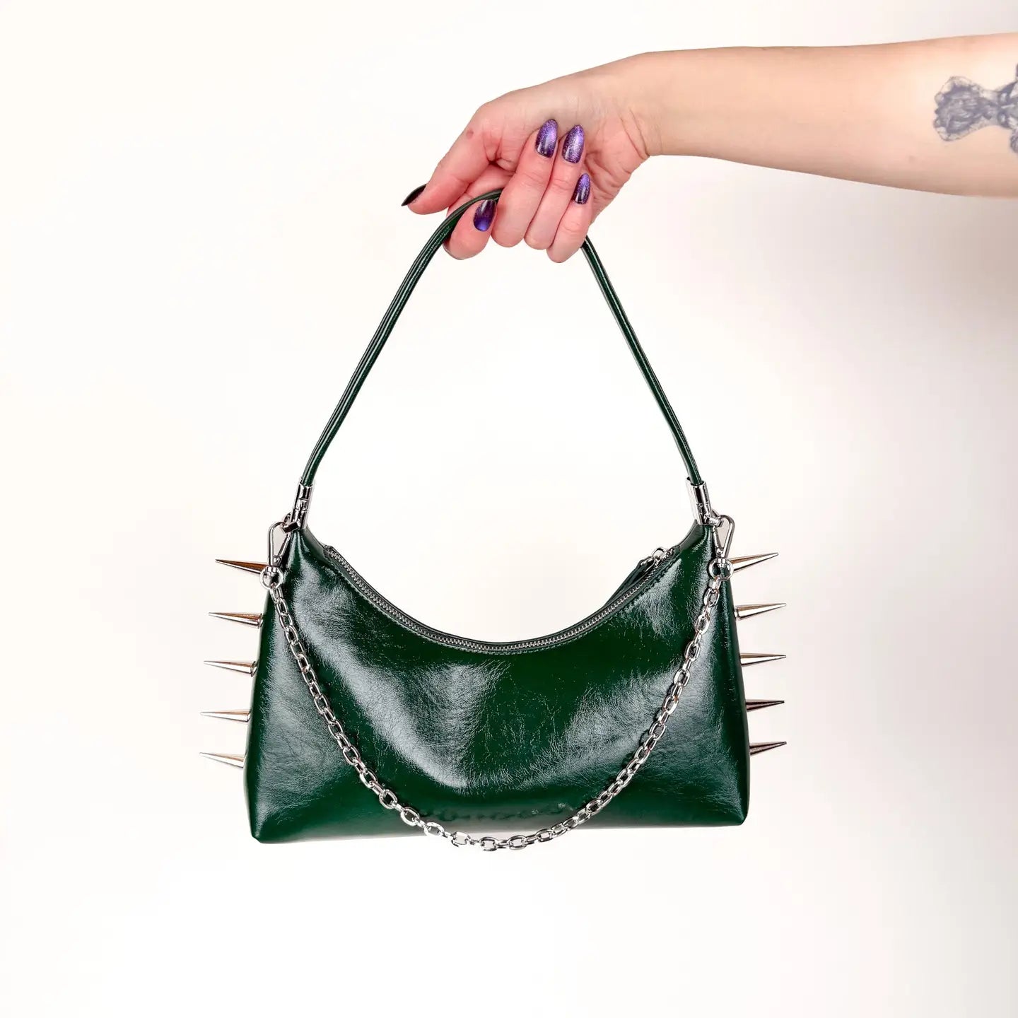 Spiked 3 in 1 Convertible Shoulder Bag