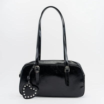 Onyx Bowler Shoulder Bag