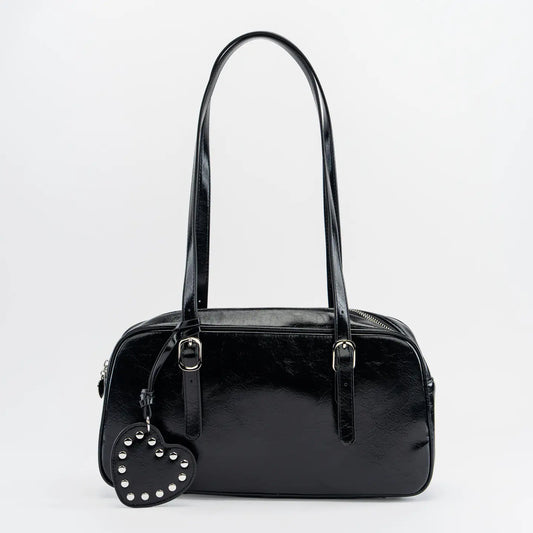 Onyx Bowler Shoulder Bag
