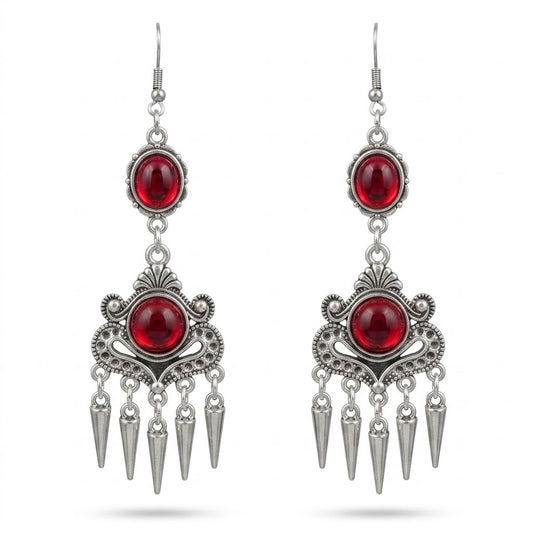 Vampire Spikes Earrings o Goth Drop Earrings.